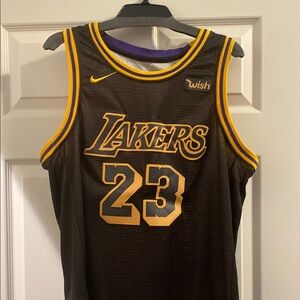 NBA Lakers Black and Gold Jersey